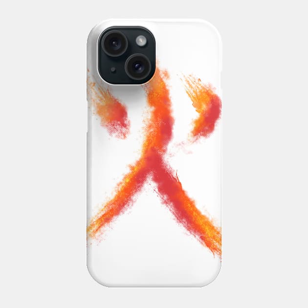 Fire Kanji Phone Case by elangkarosingo