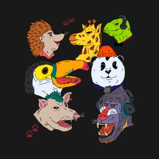 animal kingdom  listening to music T-Shirt