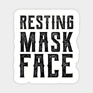 Resting Mask Face  funny mask Funny Mask funny masks face Magnet