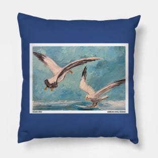 Ocean Seagulls Pillow