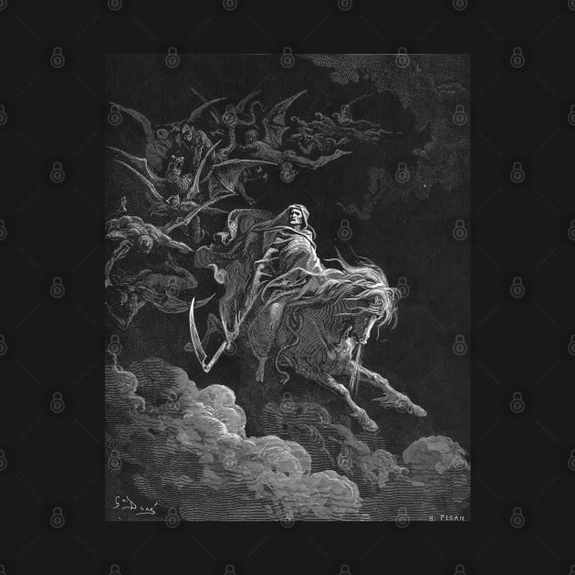 Death on a Pale Horse - Gustave Dore goth aesthetic by forgottenbeauty