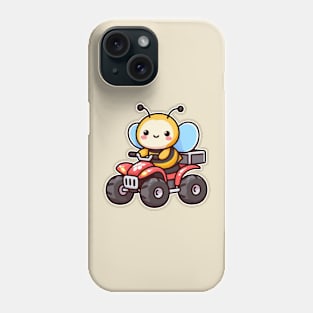 Cute Bee Ride ATV Phone Case