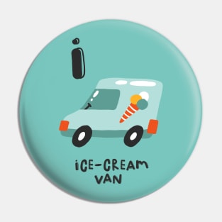 I is Ice Cream Van Pin