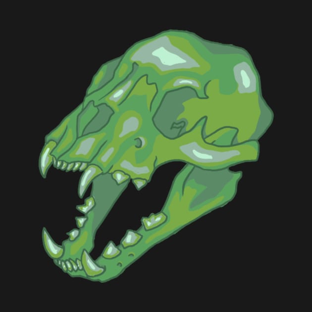 Neon Lion Skull by elfenthusiast