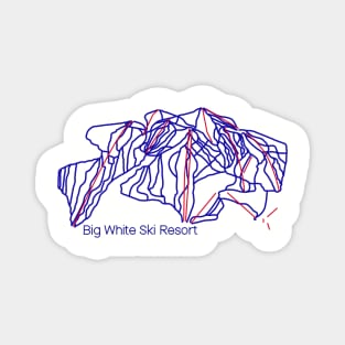 Big White Trail Map Magnet