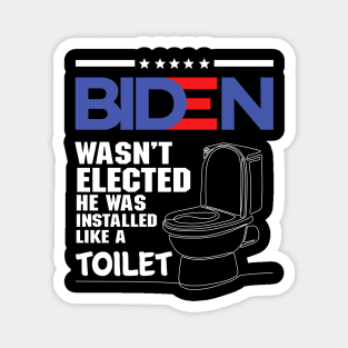 Funny Biden Quotes Toilet Magnet