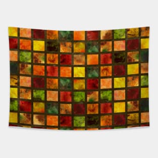 Autumn Leaves Brown Quilt Tapestry