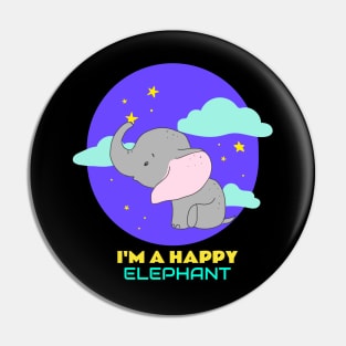 I'm A Happy Elephant | Cute Baby Pin