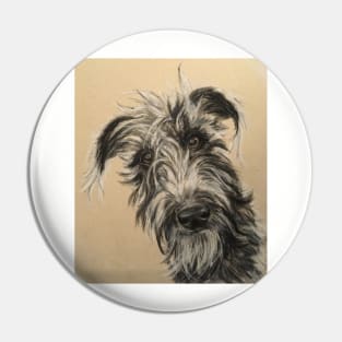 Scruffy Beddy/whippet Lurcher Pin