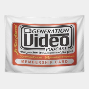 Generation Video Podcast Color Logo Tapestry