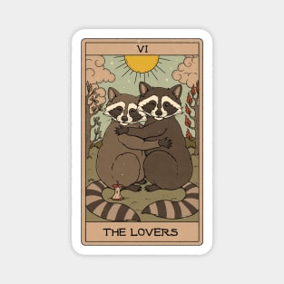 The Lovers - Raccoons Tarot Magnet