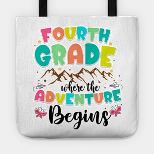 4th Grade Where The Adventure Begins Back To School Teacher Tote