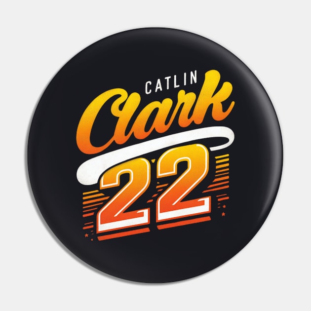 Caitlin Clark 22 Gradient colors Pin by thestaroflove