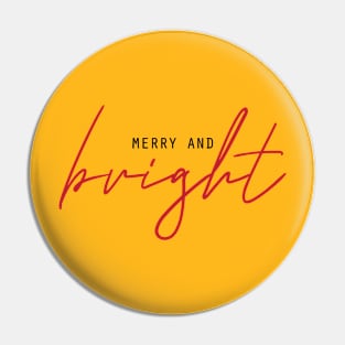 Merry and bright Pin