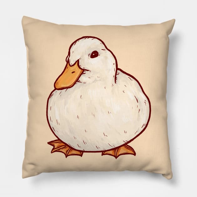 Fat Duck Pillow by Jewelia