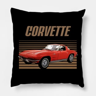 Chevrolet Corvette 1963 Awesome Automobile Pillow