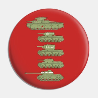 A fan of tanks. Heavy tanks of the USSR WW2 Pin