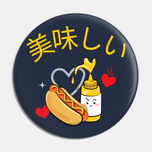 Delicious Hotdog v2 Pin