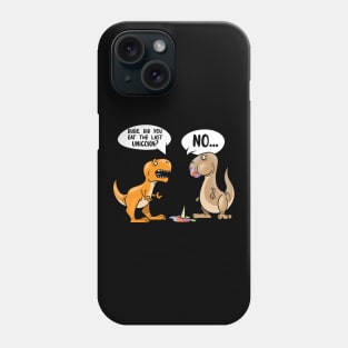 T-Rex Eats The Last Unicorn Dinosaur Phone Case