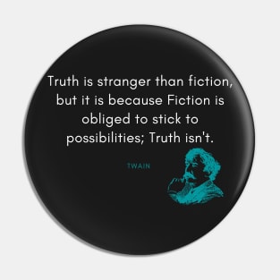 Mark Twain Quote Pin