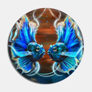 Painted Pisces Pin