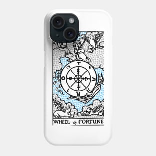 Modern Tarot Design - 10 Wheel of Fortune Phone Case