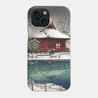 Snow at Shinobazu Benten Shrine by Kawase Hasui Phone Case