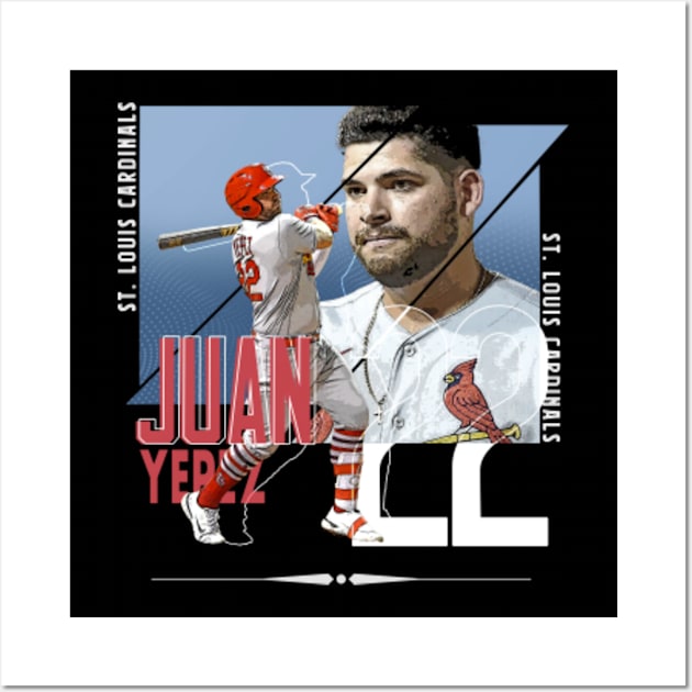 Juan Yepez Baseball Paper Poster Cardinals - Juan Yepez - Kids T-Shirt