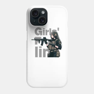 Girls' Frontline Tactical Chic Tee: Where Strength Meets Style Phone Case