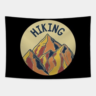 Retro Hiking Outdoor Wander Backpacking Hiker Hiking Tapestry