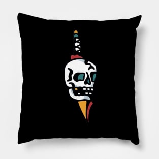 knife skull Pillow