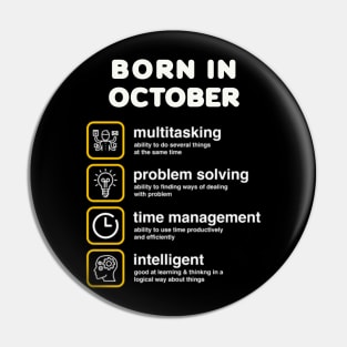 Born in October Pin