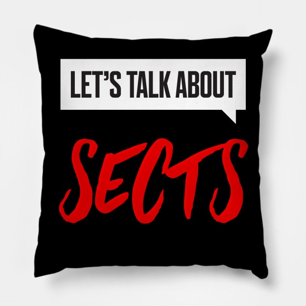 LTAS classic logo Pillow by Let's Talk About Sects