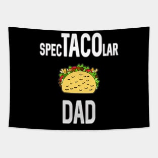 Taco Lover Dad Funny Fathers Day Gift Tapestry