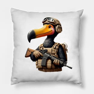 Tactical Dodo Bird Pillow