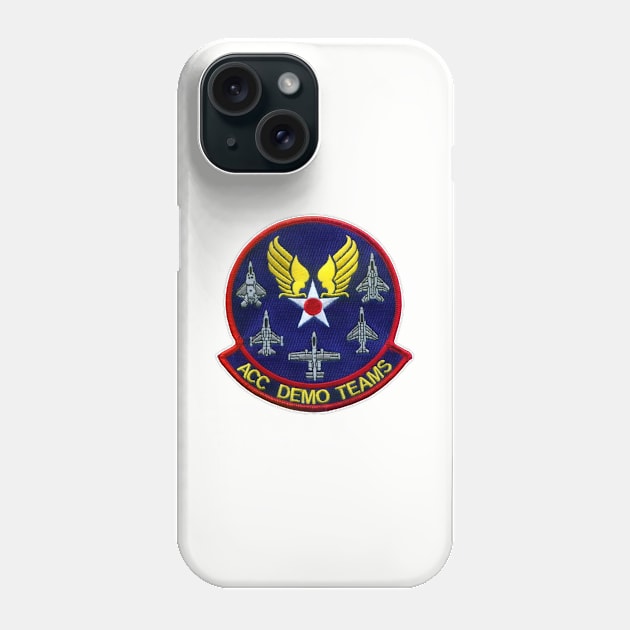 The Air Combat Command's Flight Demo Aircraft Phone Case by Spacestuffplus