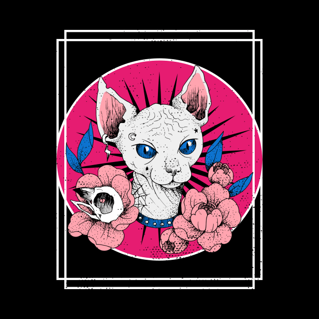 PUNK METALLIC CAT by maggzstyle