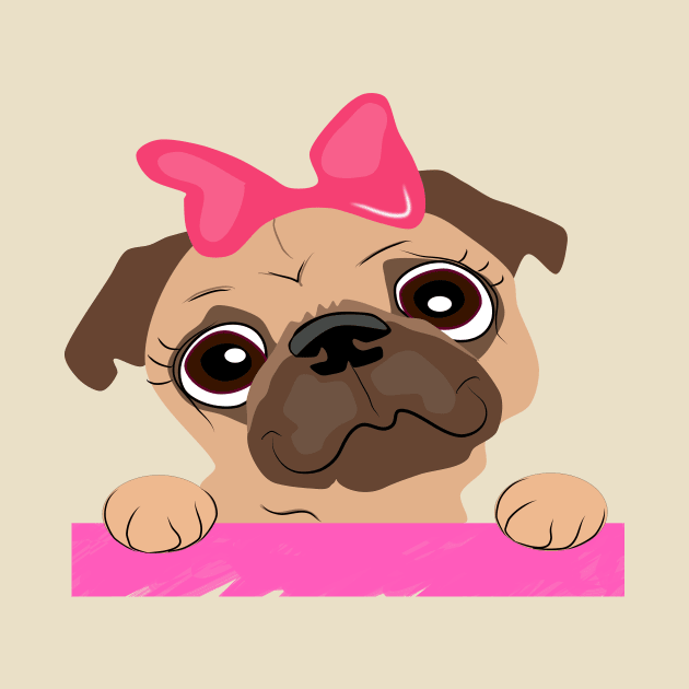 Pug  valentines by chrstdnl