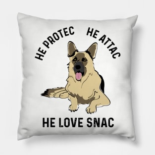 Funny German Shepherd Protec Dog Lover Gifts Pillow