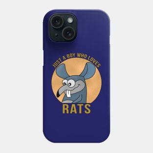 Just a Boy Who Loves Rats Phone Case