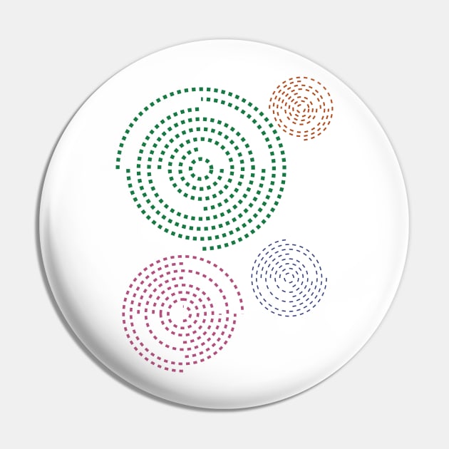 Concentric Circle Colorful Pattern | Geometry Pin by Art by Ergate