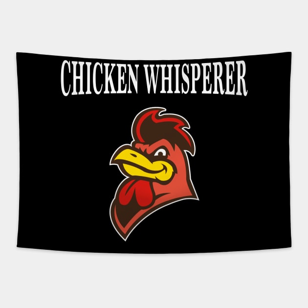 Chicken Whisperer Funny Farming Agriculture Gift Tapestry by JeZeDe