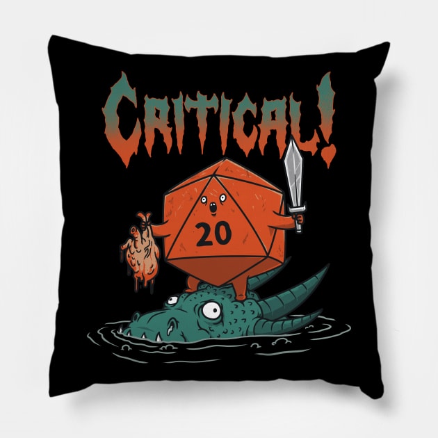 Critical-Death Metal Pillow by pigboom