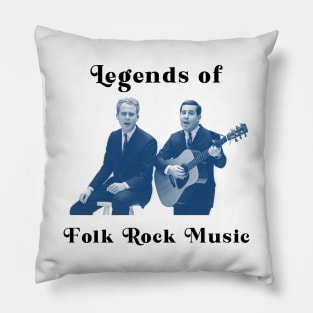 Legends of Folk Rock Music Pillow