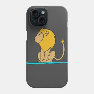 Longboarding Lion Phone Case