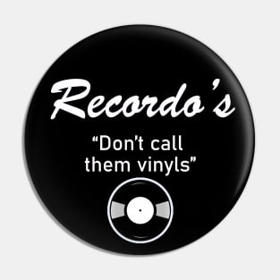 Recordo's Record Shop Pin