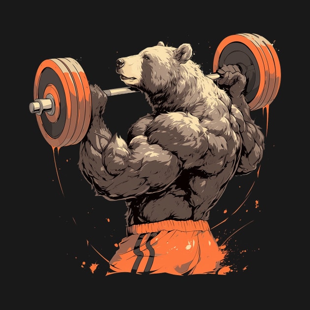 bear lifting weight by retinac 