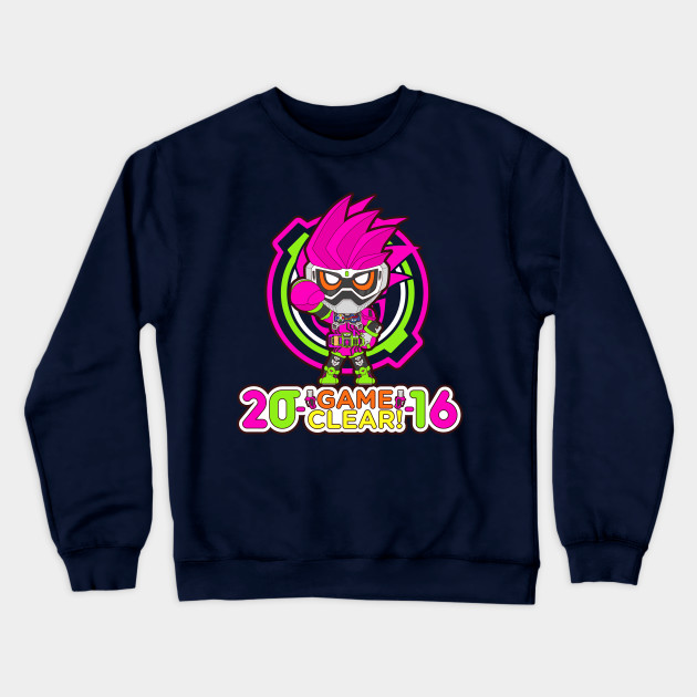 Game Clear Kamen Rider Exaid Crewneck Sweatshirt Teepublic