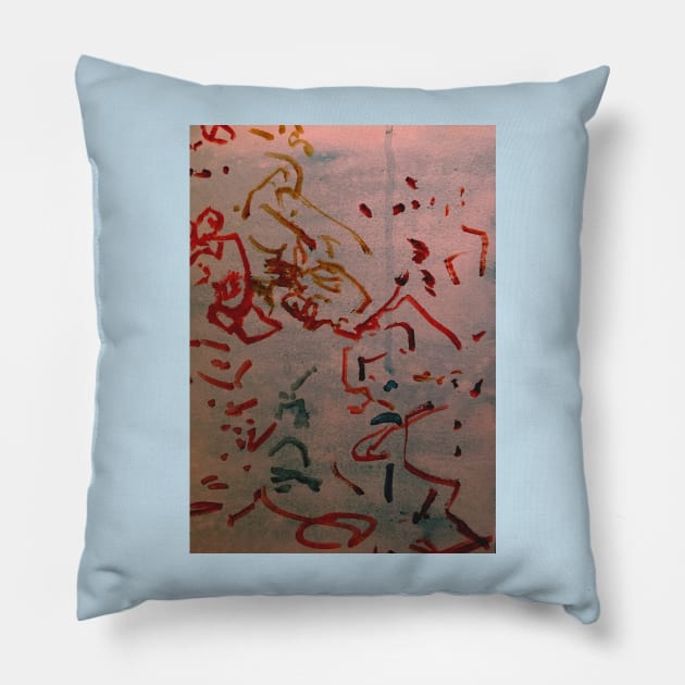 Coral Reef Plankton Pillow by Spiffing Chris Heinen