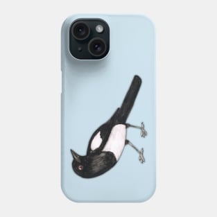 Magpie ink drawing Phone Case